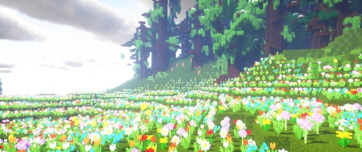 Minecraft Vibancy Veasonsリソースパッケージ