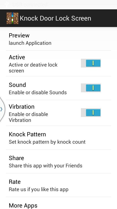 Knock Door Screen Locker