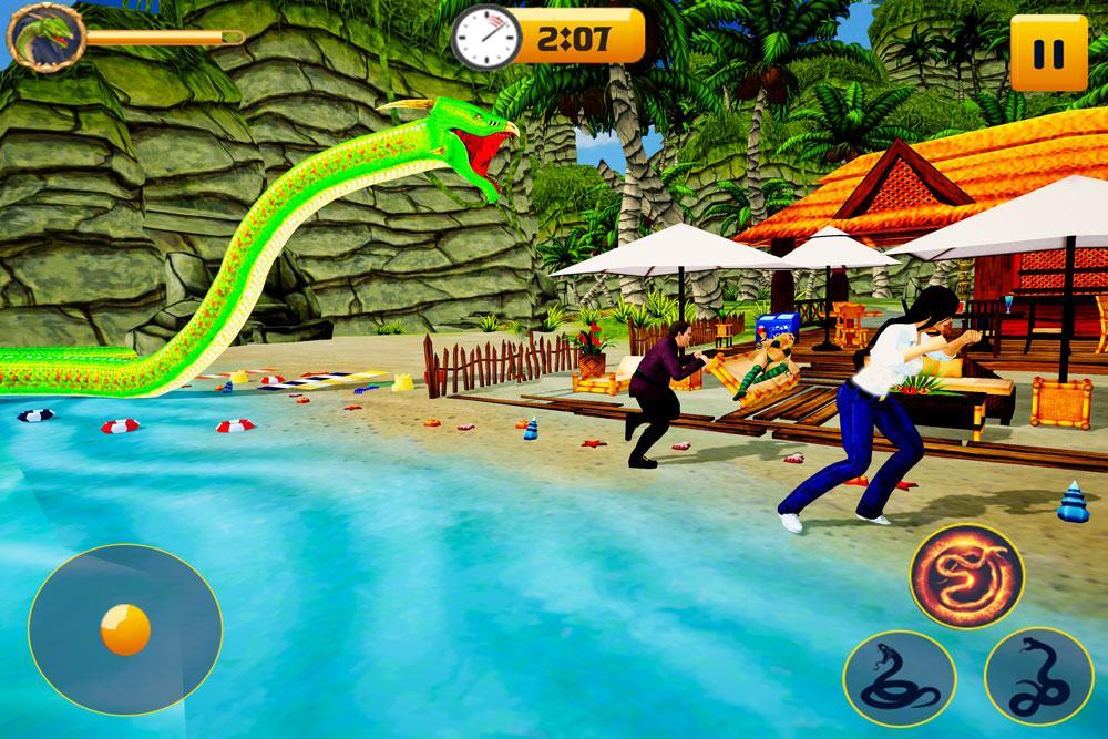 Fantasy Anaconda Snake Attack