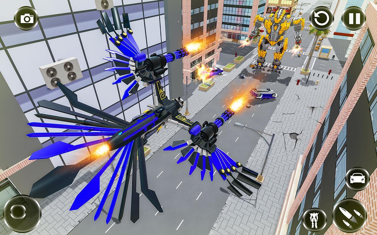 Police Eagle Robot Transformation