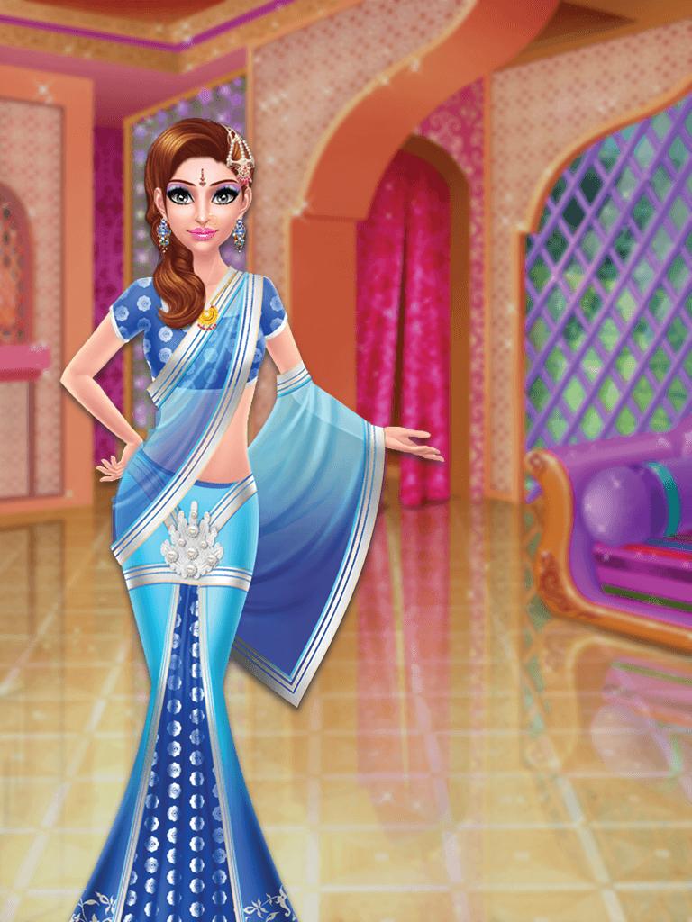 dress up games indian  and make up game for girls