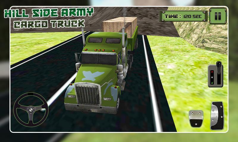 Hill-Side Army Cargo Truck 3D