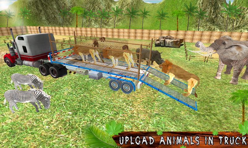 Transport Truck Zoo Animals
