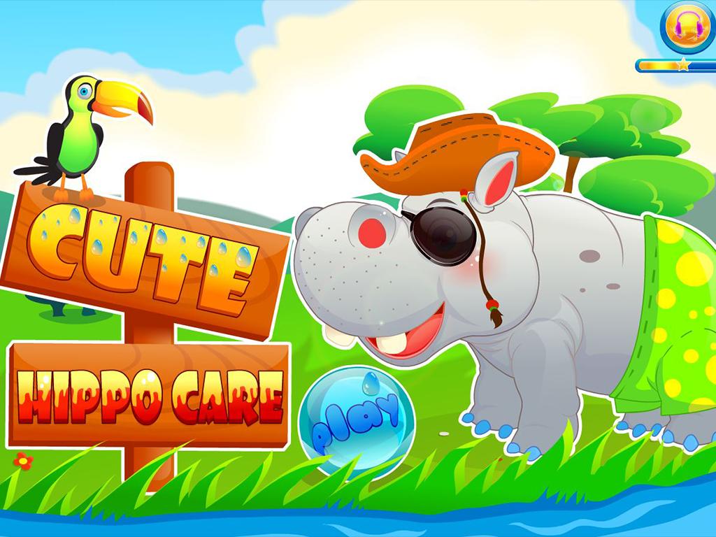 Cute hippo care