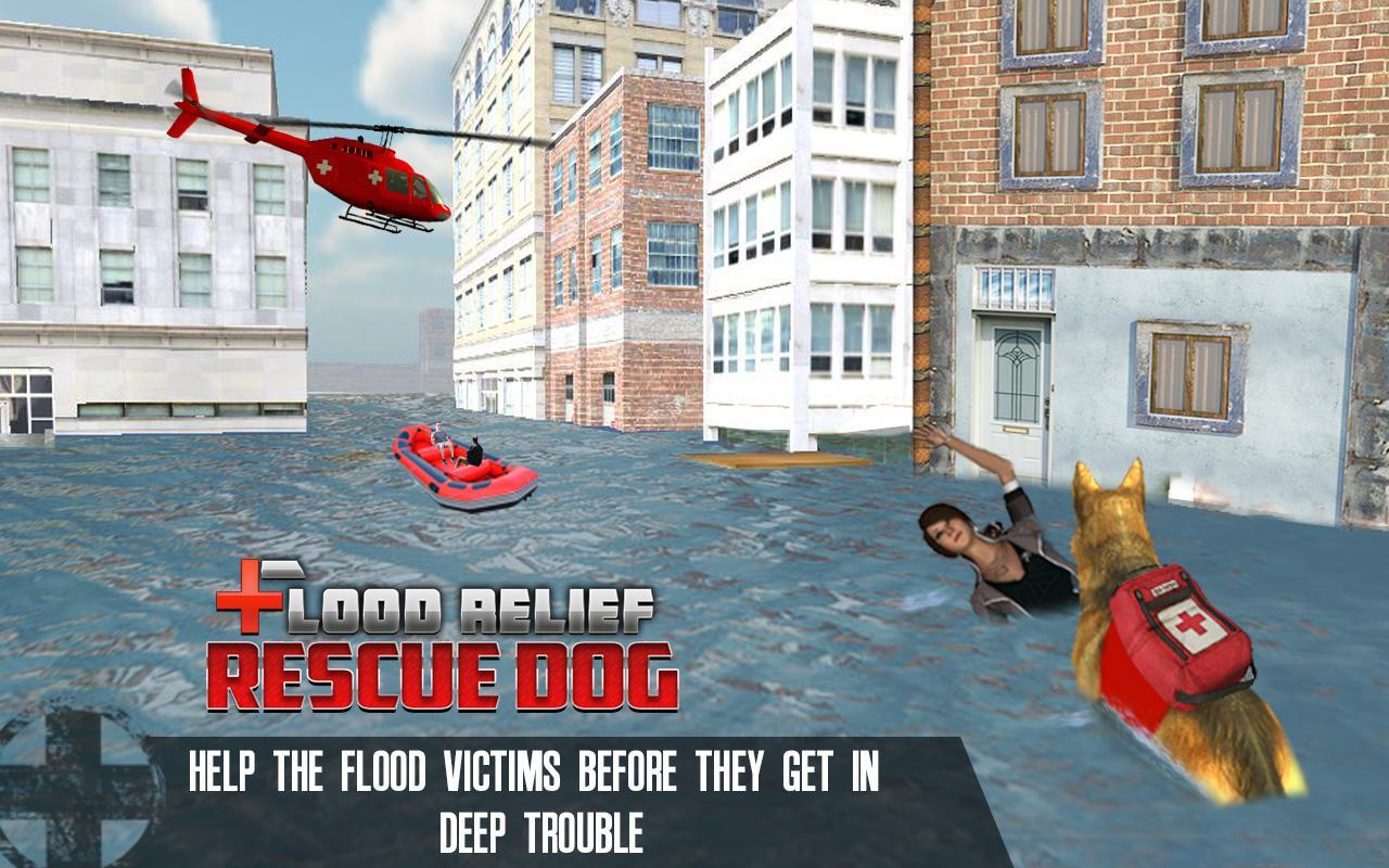 Flood Relief 911 Rescue Duty : Dog Simulator