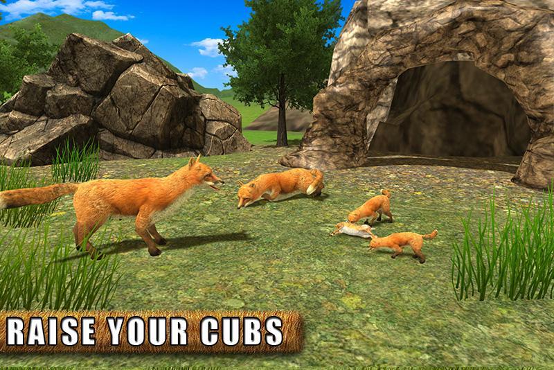 Wild Angry Fox Simulator 3D