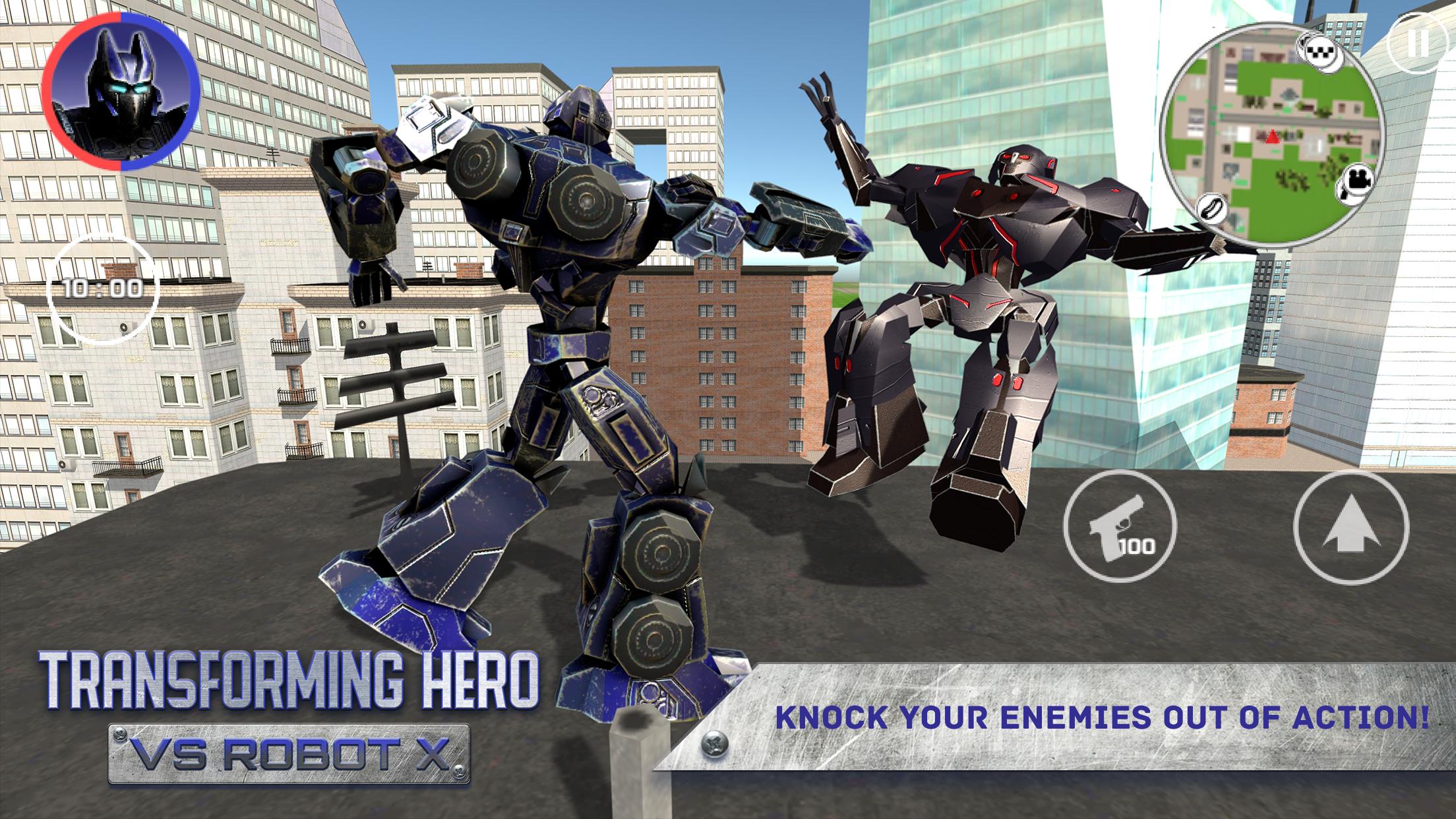 Transforming Hero vs Robot X